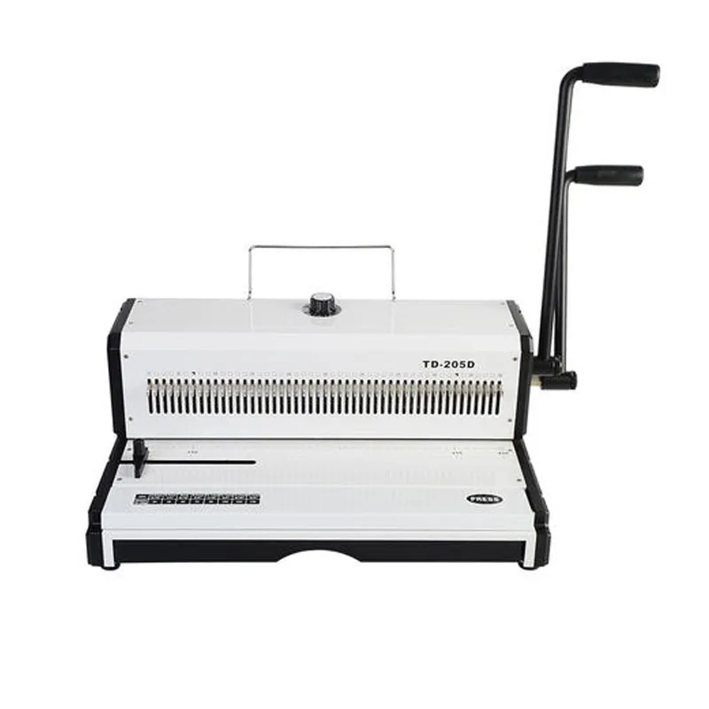 A3 Manual Spiral Wire Binding Machine Paper Puncher 46 Holes Paper Cutter Decorative Hole Punch  Punching machine TD-205D