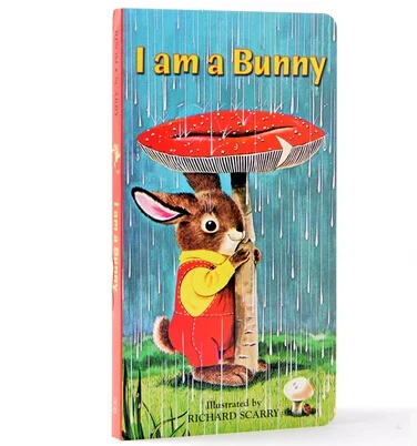 Оригинальная развивающая детская книга английская I am a Bunny Классическая доска