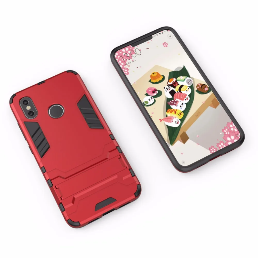 BYHeYang Case For Xiaomi Mi 8 Cover Cases On Mi8 Slim Robot Armor Rubber Fundas Phone Coque Silicone |