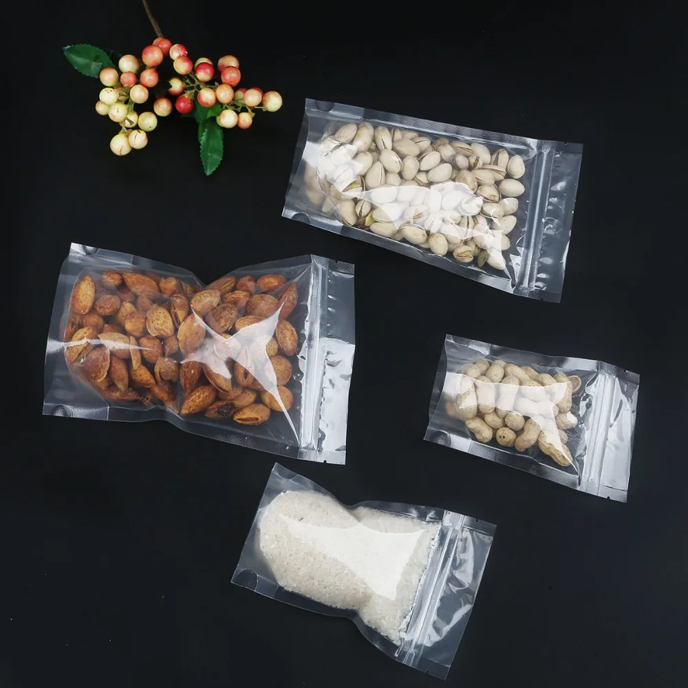 10 шт. прозрачный пластиковый пакет с застежкой молнией прозрачные подарочные