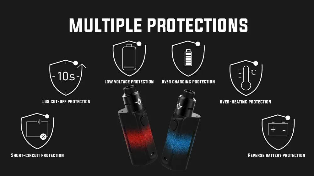 Электронная сигарета Rincoe Manto Mini 90 Вт RDA комплект Vape одиночный аккумулятор 18650 маленький размер полный аккумулятор выход PC материал Ecig комплект