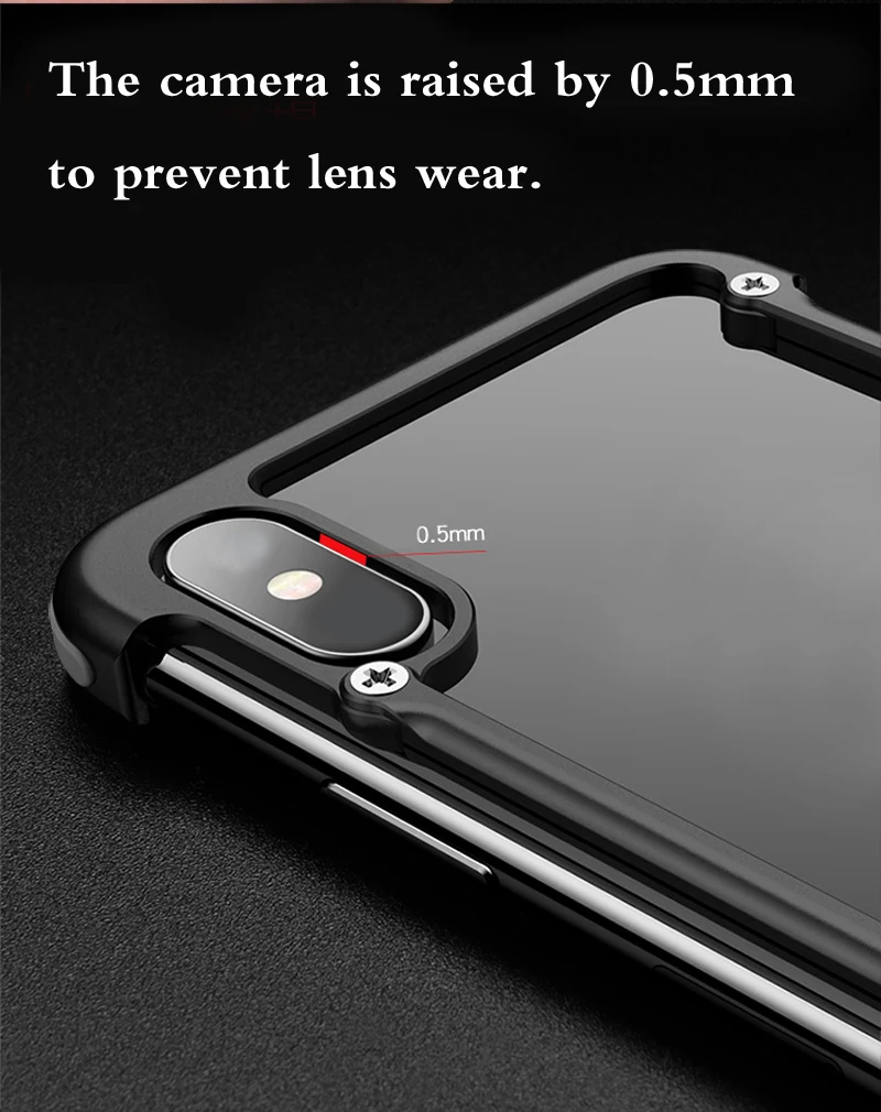 Металлический Utral-Thin Corver бампер чехол для iPhone XR, Простой деловой стиль с выемкой дизайн и силиконовая подушка безопасности