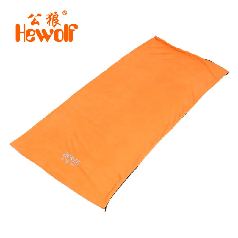 Hewolf 178 см * 77 Сверхлегкий Открытый спальный мешок лайнер флис портативный