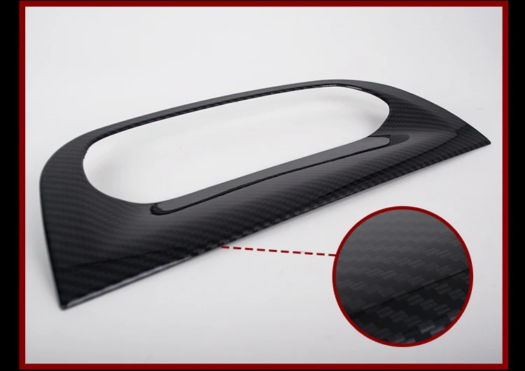 carbon fiber ABS карбоновые аксессуары молдинги приборная панель навигация gps дисплей экран Рамка Накладка для Mazda 3 Axela- C1195 - Название цвета: carbon fiber