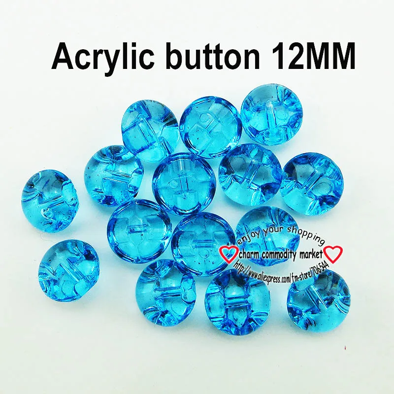 Ice blue 100 шт 12 мм жемчуг смешанные цвета окрашенная Акриловая Кнопка пуговицы пальто сапоги швейная одежда аксессуары P-073 - Цвет: Ice blue
