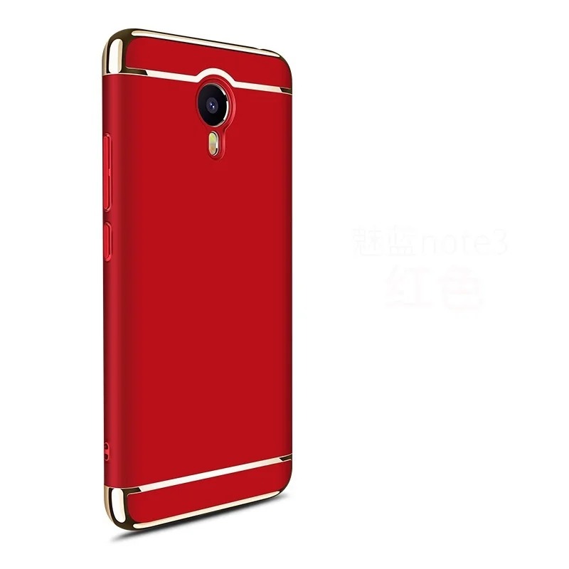 Противоударный чехол для Meizu M5 Note, полный Чехол, жесткий бампер, защита, Матовый ПК, для Meizu M5 Note, 3в1, Coque Shell, Coque Fundas - Цвет: Red