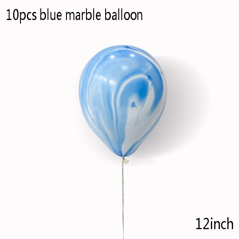 10pc marble blue Солнечная система космический тематический день рождения декоративная бумага для вечеринок тарелка салфетка для чашек баннер Вихрь для детей планета тематические Вечерние - Цвет: 10pc marble blue
