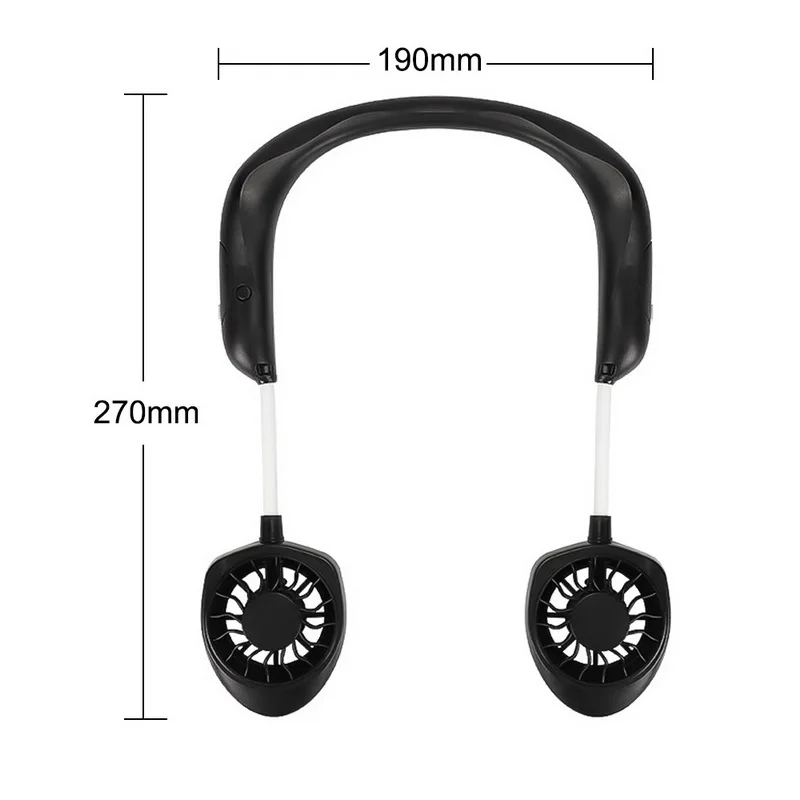 1 шт. портативный вентилятор переносной спортивный подвесной USB заряжаемый
