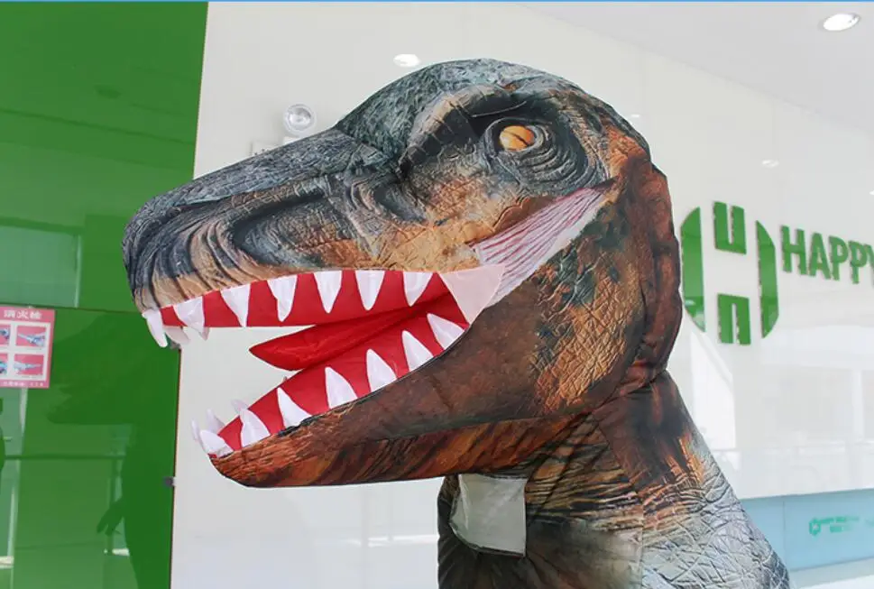 

Adults Inflatable Dinosaur Tyrannosaurus Mascot Costume Funny Halloween Dress Blowup Outfits for Sale Cartoon Character Costume