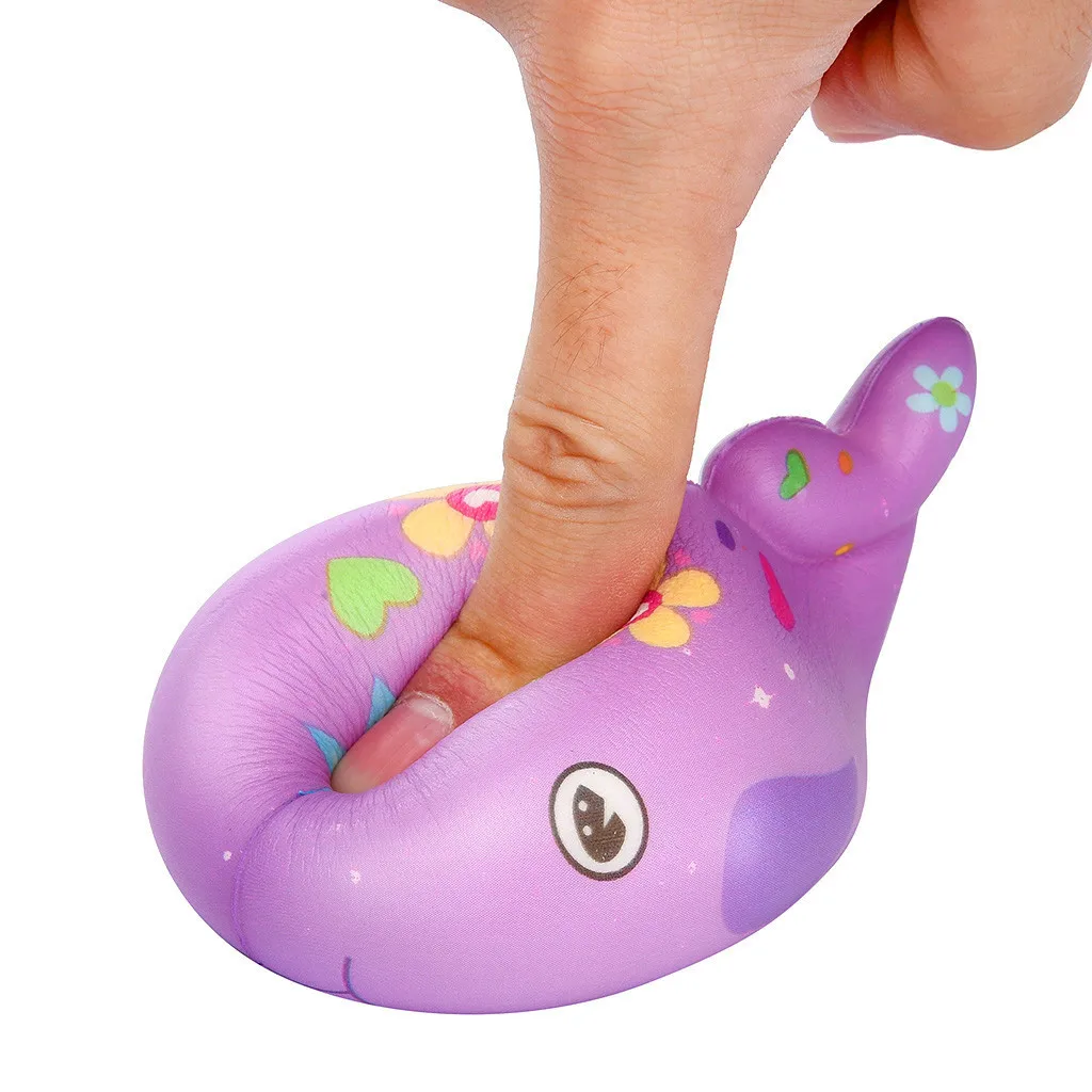 Креативная игрушка Kawaii Big Jumbo Whale Shape Squishy Slow Rising для снятия стресса тревога игрушки