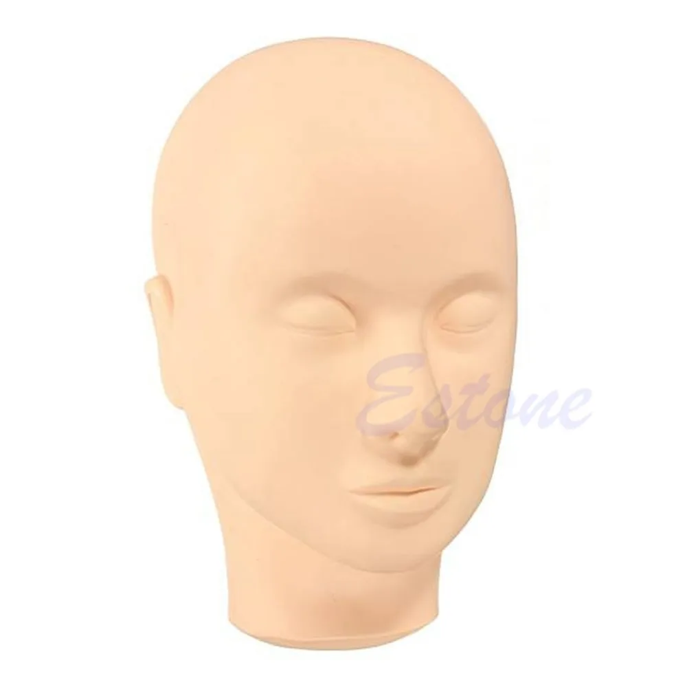 Тренировочный манекен для массажа лица с плоской головкой практики макияжа