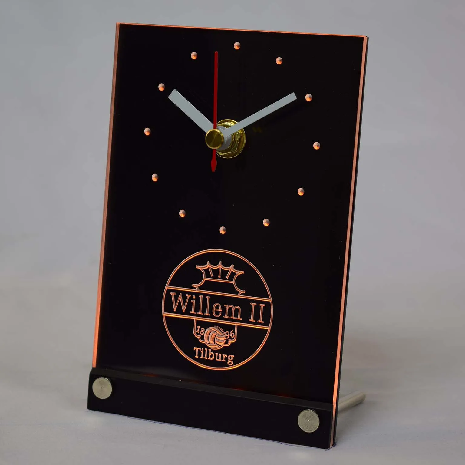 Настольные светодиодные часы tnc1021 Willem II Tilburg Эредивизи футбол 3D|3d led clock|3d clockclock 3d |