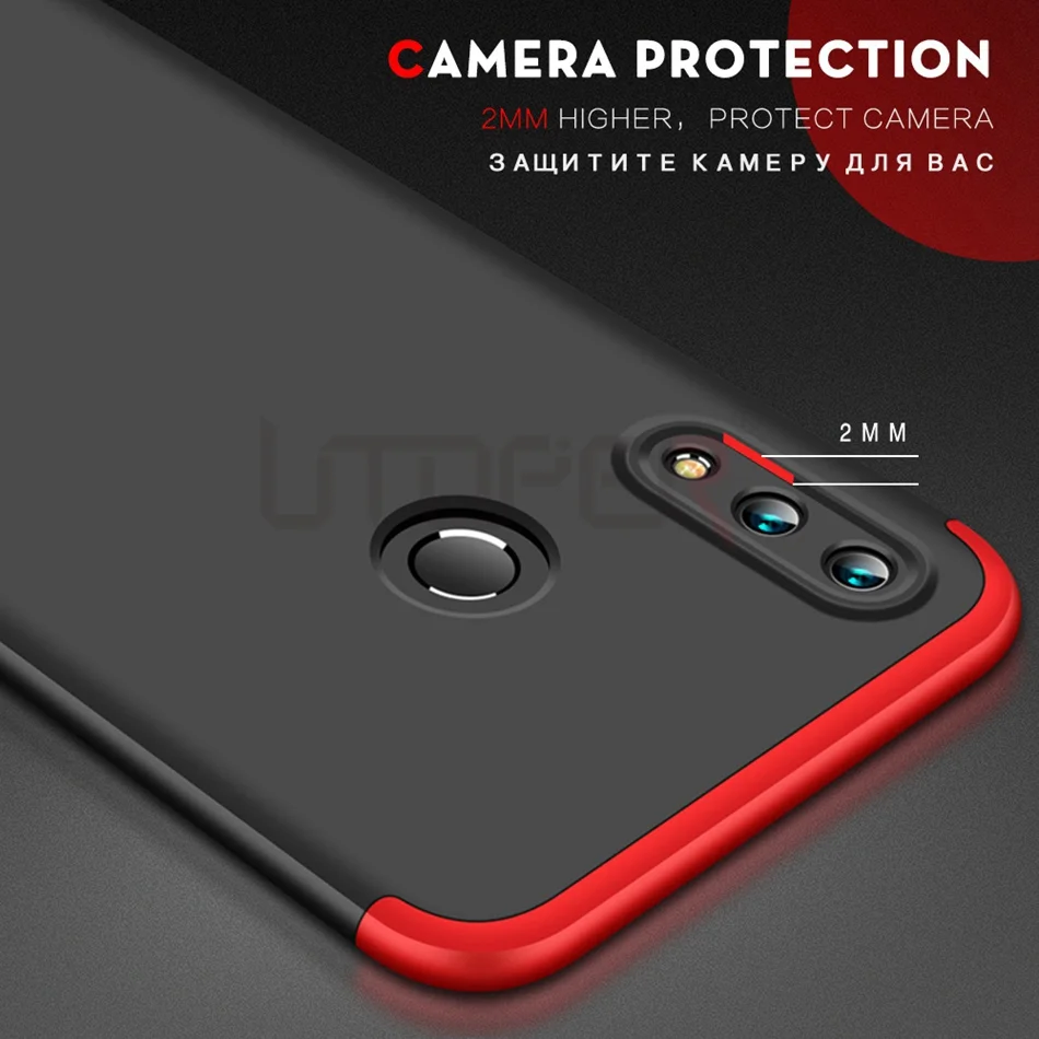 Phone Case For Huawei P20 lite 360 Cover Mate 10 Lite Coque Honor 9 Play Note Nova 3I 2I Pro 7A 7X Y6 Prime 2018 | Мобильные