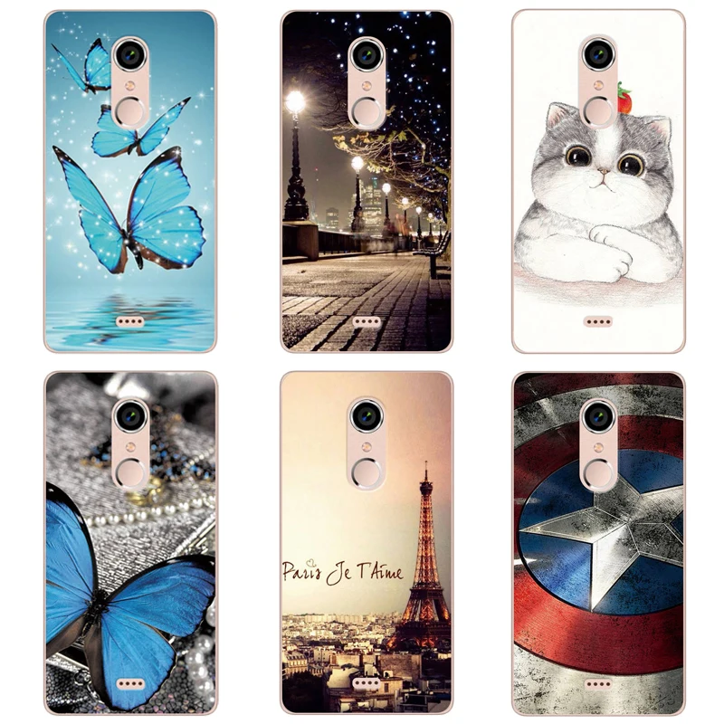 Cute Cartoon Animal Patterned Case For BQ BQS-5050 Strike Selfie Silicone Soft Shell BQS 5050 BQS5050 Phone Back Cover |