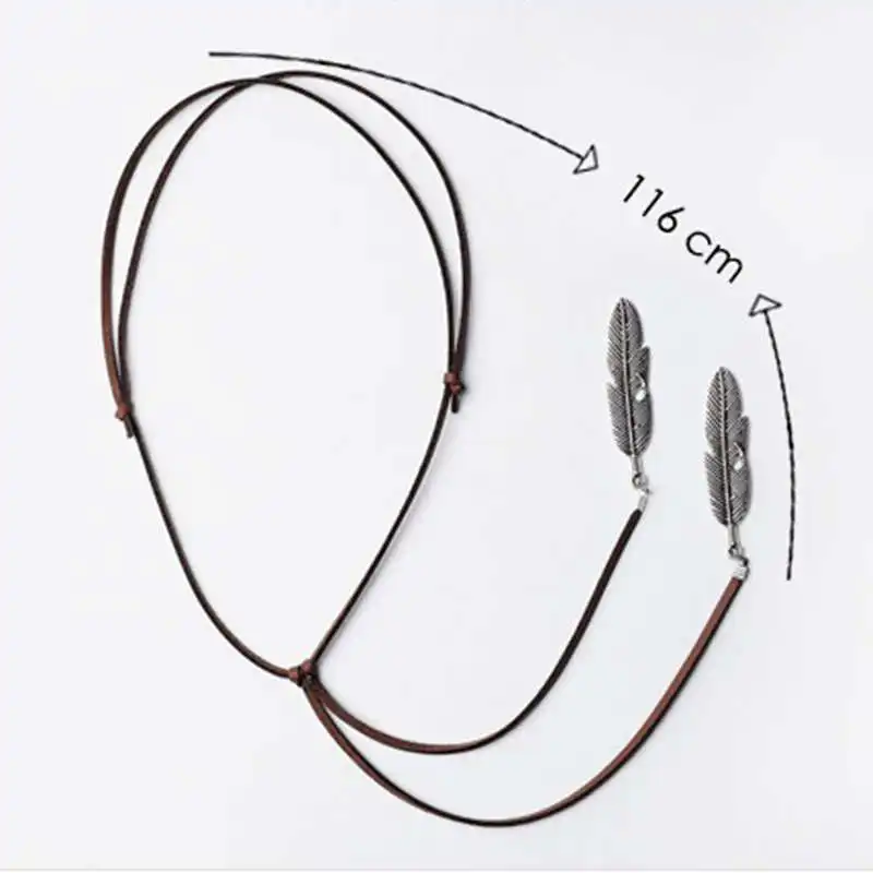 Factory Direct leaf pendant necklace fashion leatherette long chain necklaces for women jewelry party | Украшения и аксессуары