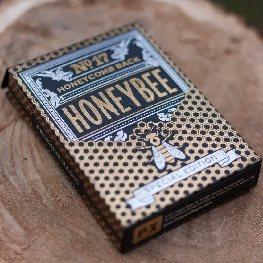1 колода Honeybee V2 желтое или Черное золото игральные карты размер покера USPCC