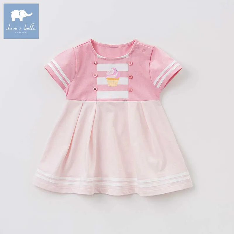 Dave bella baby girls dress children princess clothing toddler summer party wedding costumes kids gown DBF7098 | Детская одежда и