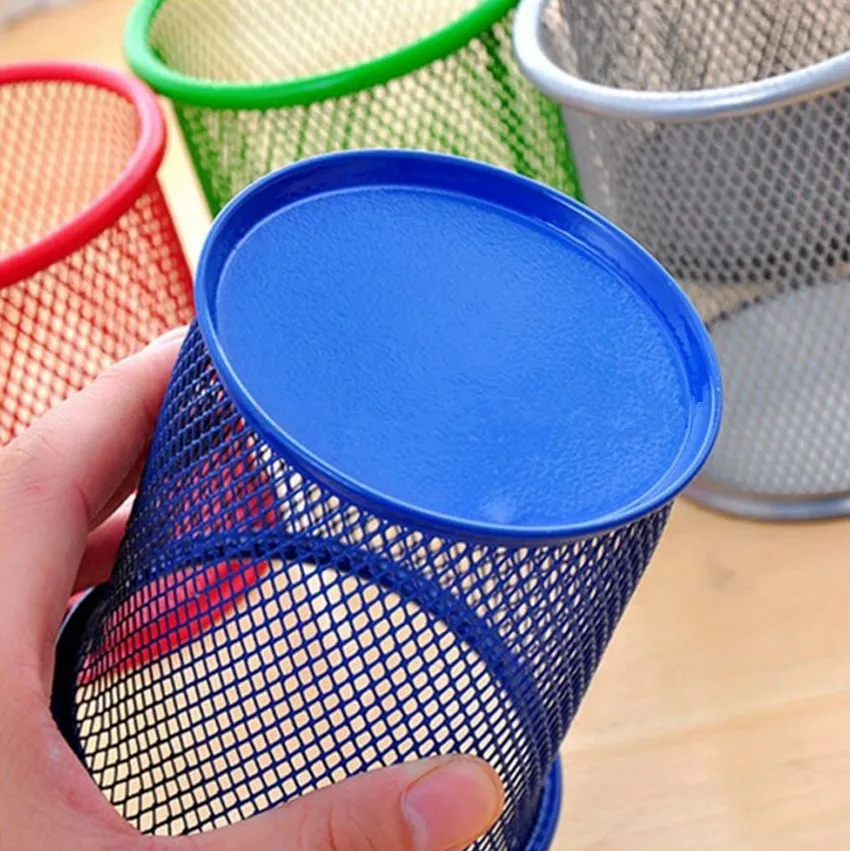 Круглая металлическая ручка для косметики держатель карандашей канцелярский