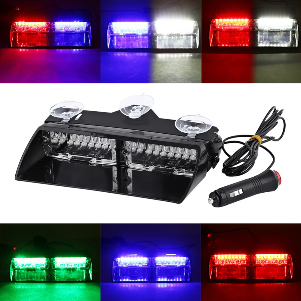 Стробоскоп на лобовое стекло 16 Вт с светодиодами светильник сигнальный