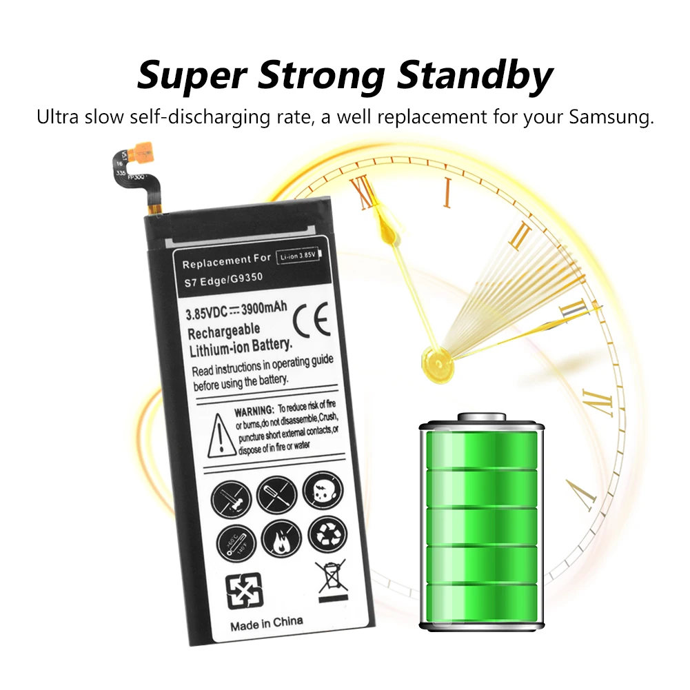 YCDC EB BG935ABE/EB BG935ABA Li Ion 3 85 V 3900MHA батарея для SAMSUNG GALAXY S7 Edge /SM G935F/SM G935FD/SM G935A/SM