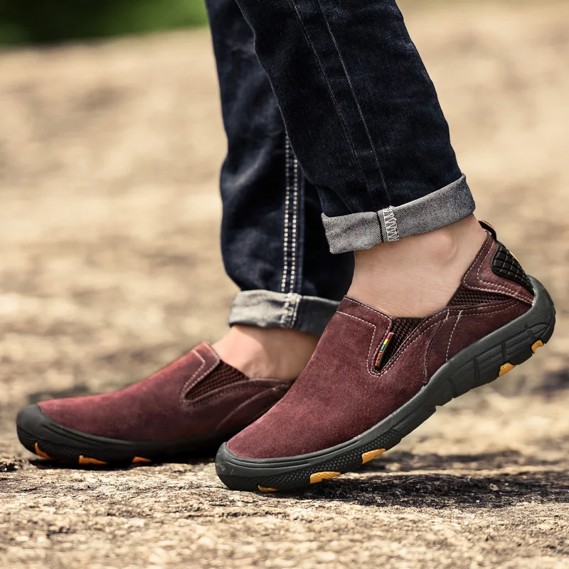 HEINRICH Men Casual Leather Shoes High Quality Autumn Winter Loafers Big Size Zapatillas Deportivas Hombre | Обувь