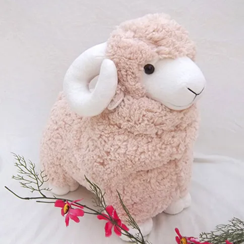 Плюшевая игрушка мягкая Милая овечья кукла бежевая набивная овечка коза куклы