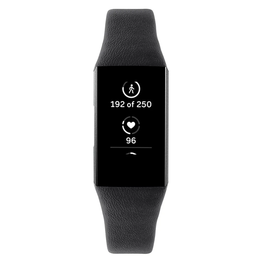 Смарт-часы ремешок Smartband mi band роскошные кожаные Сменные аксессуары браслеты ремни для Fitbit Charge 3 Smart