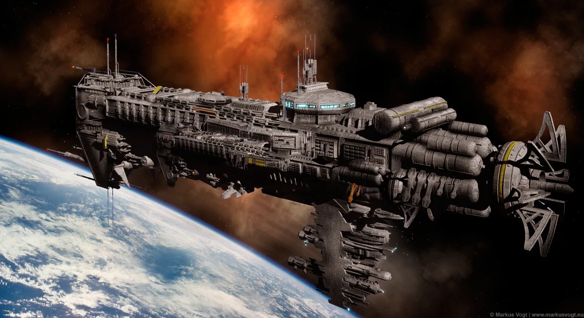 Район 9 космический корабль Звездные войны научно фантастический ретро постер к