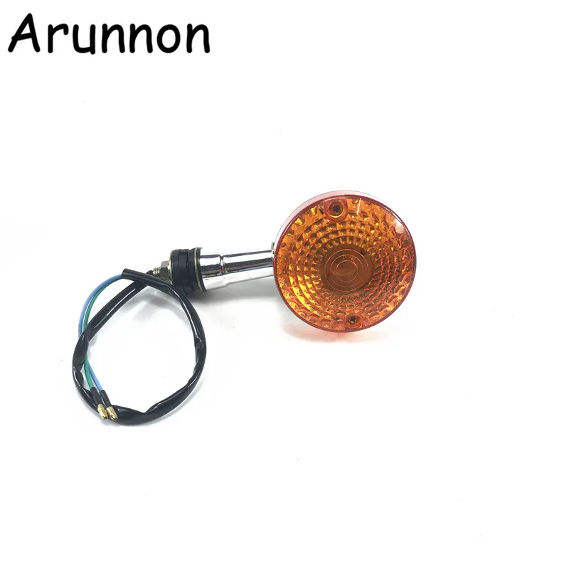 Arunnon 4 шт мотоциклетные указатели поворота индикаторная лампа янтарного цвета лампа Кафе Racer мигалки для Kawasaki Suzuki Harley 883 GN125
