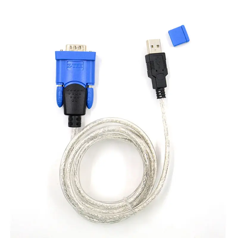 Лучшая цена USB к RS232 конвертер USB-коннектор Z TEK Rs232 кабель и соединитель OBD2 |