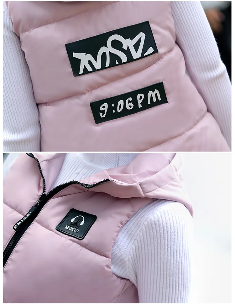 2020 дикий удобная одежда для девочек Осень зима хлопковый жилет с капюшоном