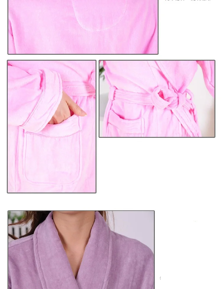 Зимние вельветовые банные халаты из натурального хлопка лидер продаж 2015 года