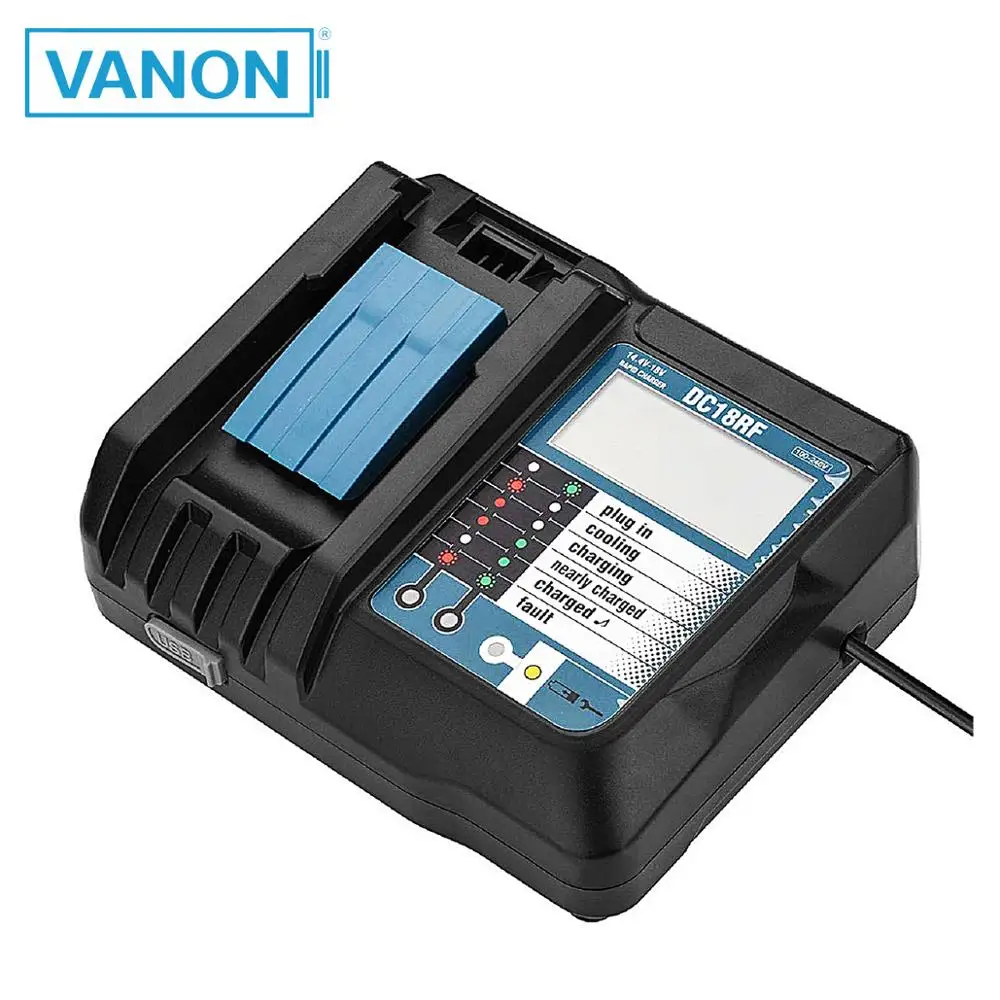 VANON 14 4 в 18 3.5A DC18RF литий ионный аккумулятор ЖК цифровой дисплей зарядное