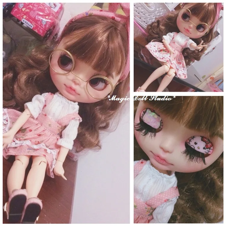 12 дюймов BJD NeoBlythe кукла голова BrownLong Hiar Nude Blyth кукла 12 дюймов пластиковая кукла Розничная Neoblythe кукла [NBL028]