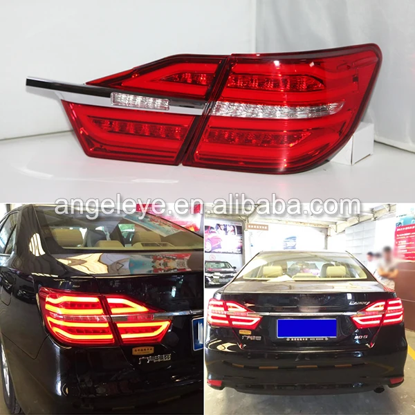 Задние светодиодные фонари для Toyota Camry 2014-2015 года задний фонарь красного цвета с