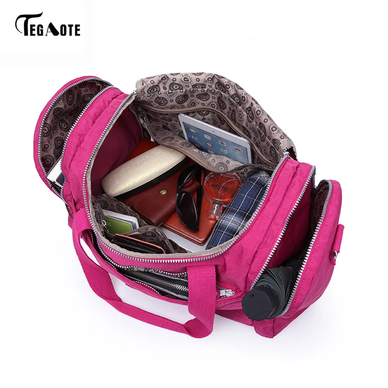 

TEGAOTE Fashion Men's Waterproof Travel Bag Large Capacity Trip Bag Women Nylon Luggage Travel Duffle Handbags Unisex
