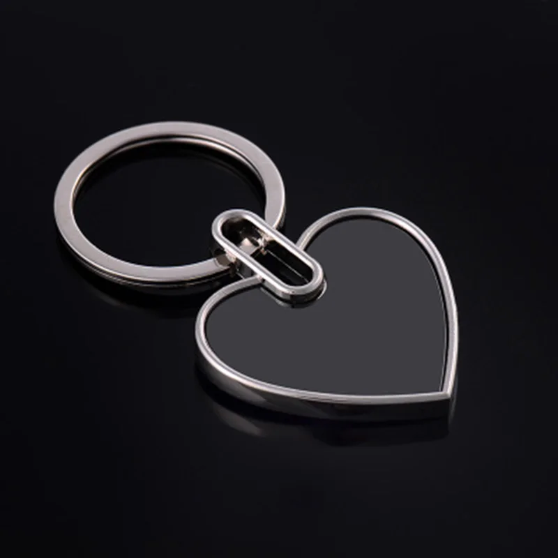 200 шт. пустые металлические брелки в форме сердца вольфрамовые стальные для