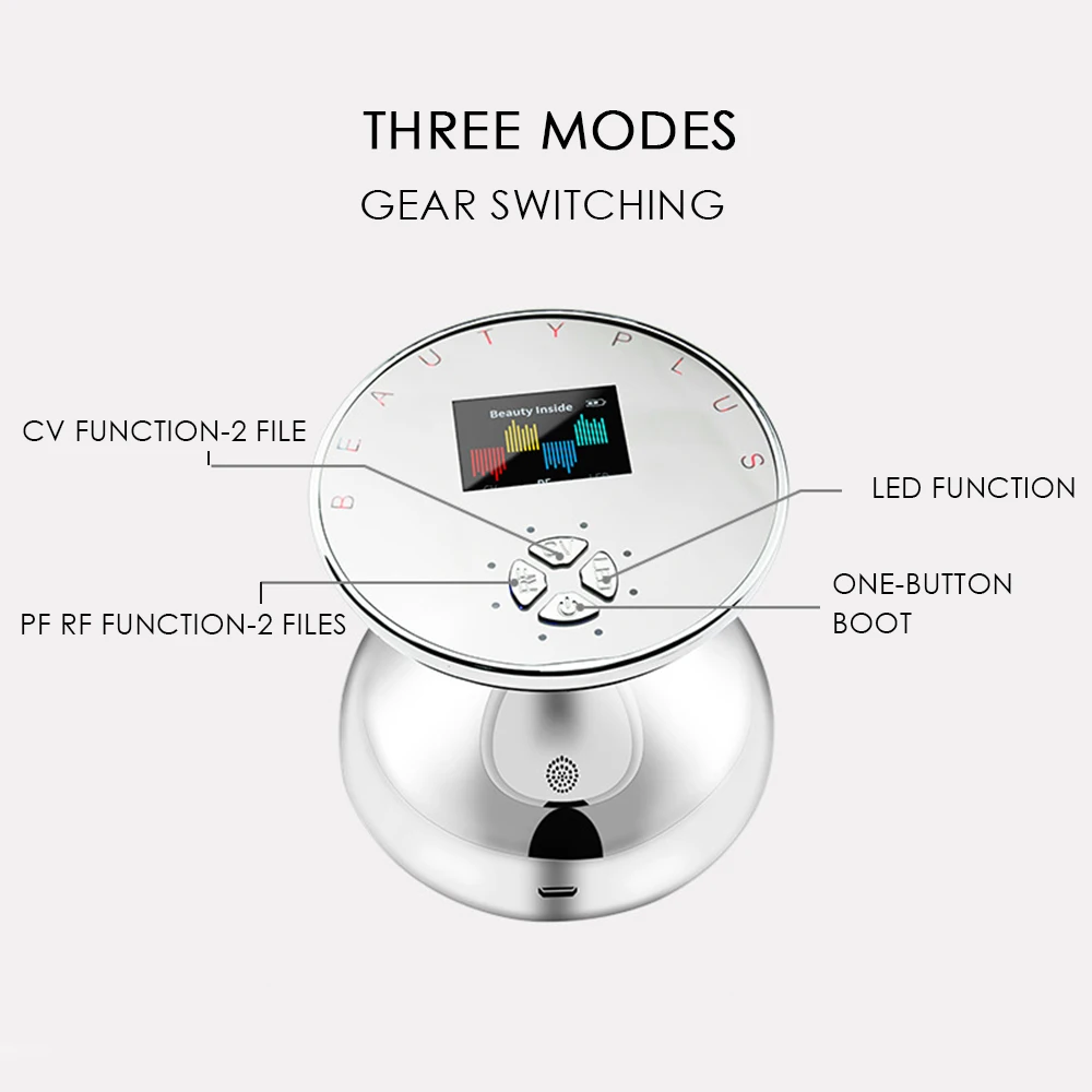 RF светодиодный ультразвуковой массажер для похудения кожи лифтинг