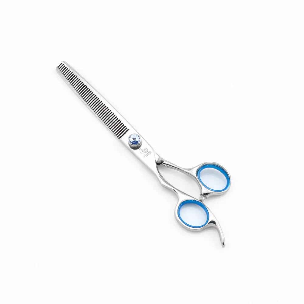 Left hand hair scissors 7 Inch Hair shears Thinning 9cr13 with big blue stone Lyrebird HIGH CLASS NEW |