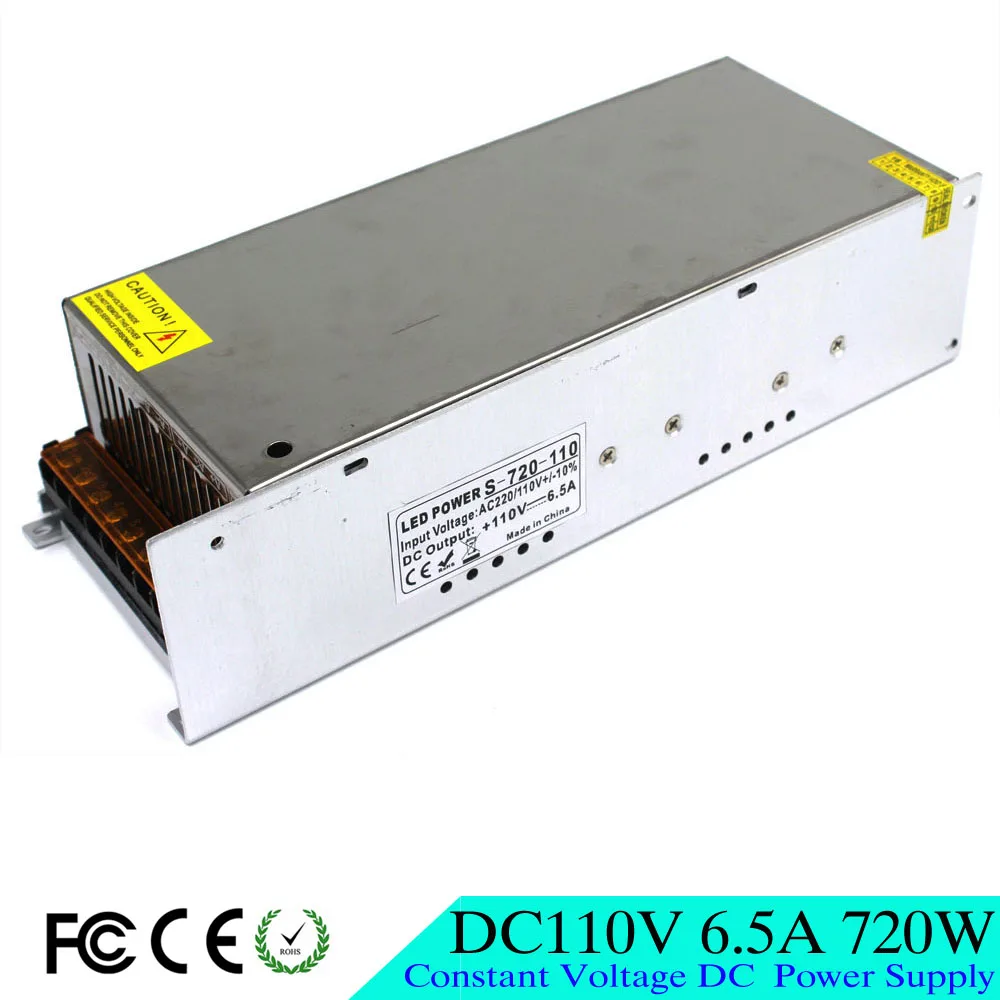 720в 6.5а DC110V источник питания импульсный трансформатор драйвера 110В 220В AC к DC выход