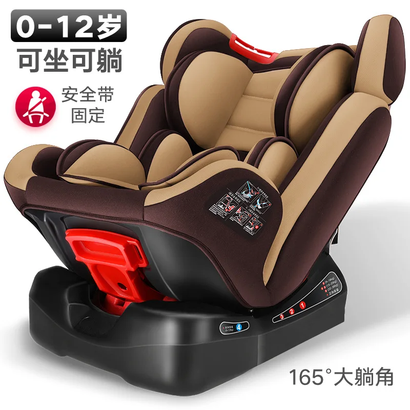 Детское автомобильное безопасное сиденье с фиксатором ISOfix, пятиточечное крепление, детское портативное автомобильное кресло, безопасное сиденье, От 0 до 12 лет
