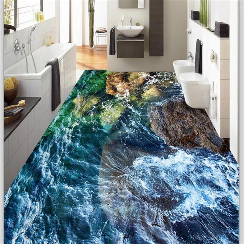 3D 3d напольная плитка для гостиной и ванной комнаты|3d flooring|custom floorsstone living room |