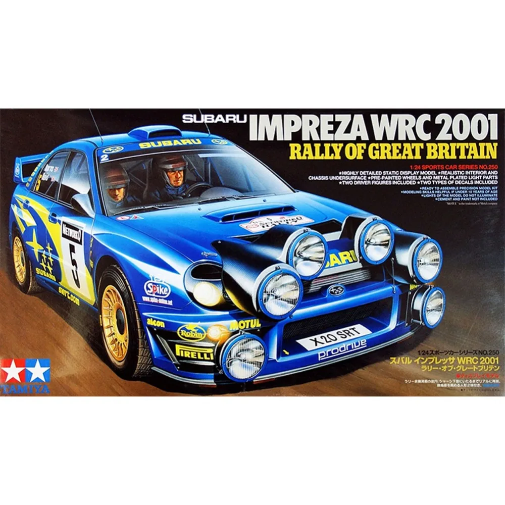 OHS Tamiya 24250 1/24 Impreza WRC 2001 ралли Великобритании масштабная сборка модели автомобиля строительные комплекты