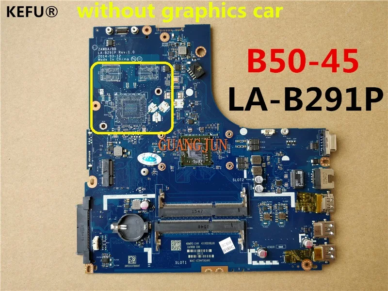 Материнская плата KEFU для ноутбука Lenovo B50 45 быстрая доставка|laptop motherboard|lenovo b50-45lenovo