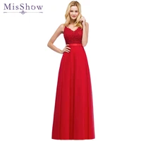 vestido de festa spaghetti strap long formal evening dress gown red pearl chiffon women weddings party dress prom gown
