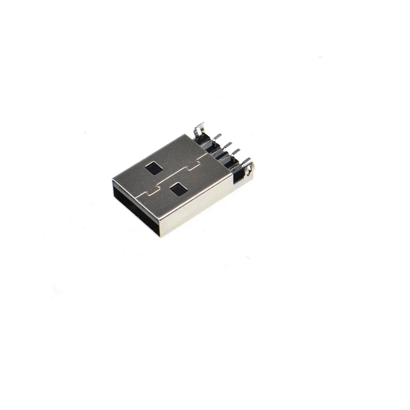 20 шт. USB 2 0 TYPE-A штекер Флуг разъем 4P 4PIN 180 градусов smt Тяжелая пластина |