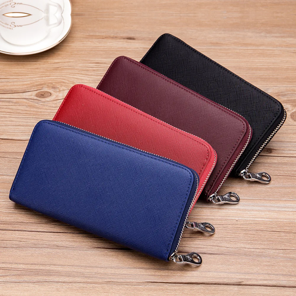 SOUTH GOOSE Men Wallet PU Leather Classic Long Clutch Wallets Male Large Capacity Credit Card Holder Women Travel Passport Purse