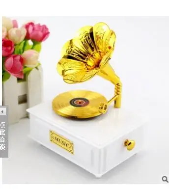 

Home new phonograph music box creative retro classic music box Teachers'Day promotional gifts
