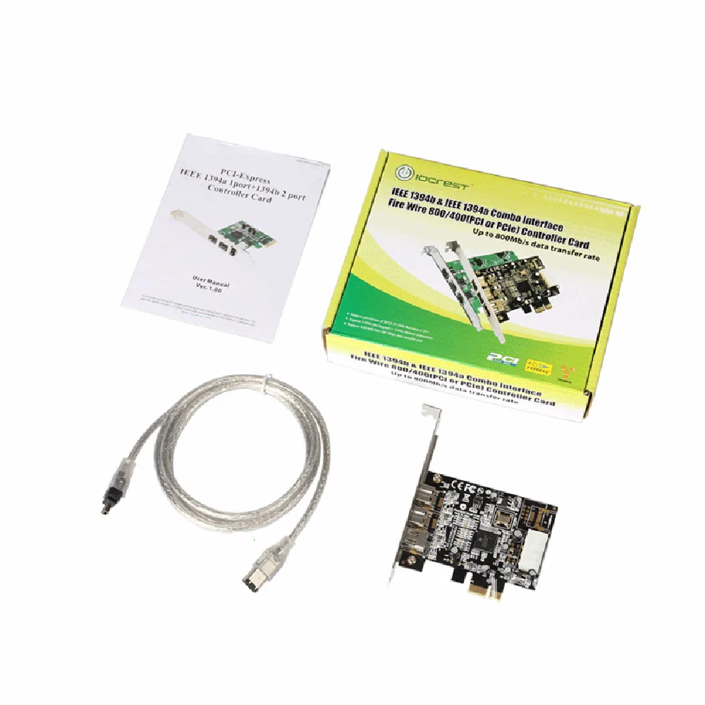 PCI-E to IEEE 1394B HD Video Capture Card 6-Pin 9-Pin FireWire 800 Controller for Digital Camera DV Camcorders Scanners | Компьютеры и