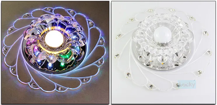 Абажур Хрустальный потолочный светильник 3 Вт/5 Вт спальня/фойе круглый